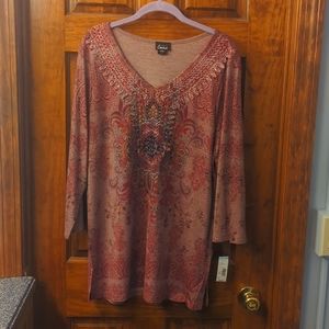 Simply Emma Lightweight Crochet Neck Top